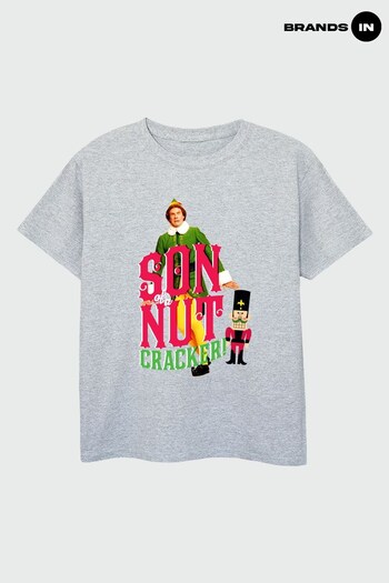 Brands In Grey Elf Nutcracker Boys Heather Grey T-Shirt (K68907) | £17
