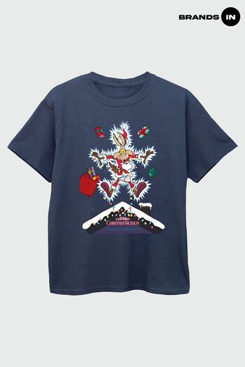 Brands In Navy WB 100 Looney Tunes National Lampoon Boys Navy T-Shirt (K68915) | £17