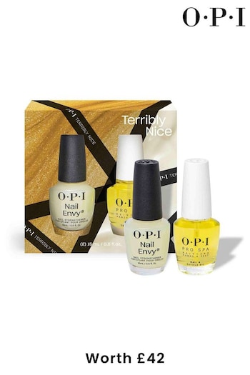 OPI Nail Envy & Cuticle Oil Treatment Power Duo Gift Set (Worth over £41) (K68962) | £33