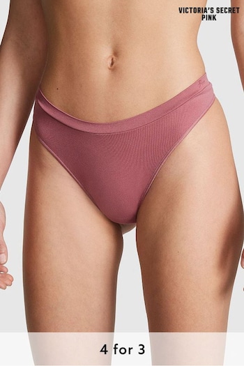 Victoria's Secret PINK Soft Begonia Pink Seamless Thong Knickers (K68971) | £9