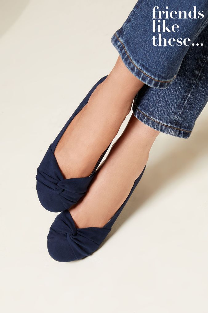 Womens navy flat shoes deals