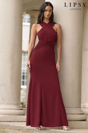 Lipsy Red Multiway Maxi Bridesmaids Dress (K69293) | £85