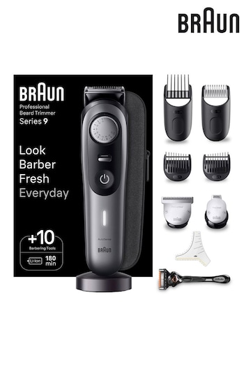 Braun Beard Trimmer Series 9 BT9420, Trimmer With Barber Tools And 180min Runtime (K69358) | £120