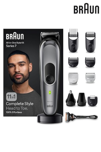 Braun AllInOne Style Kit Series 7 MGK7440, 11in1 Kit For Beard, Hair, Manscaping  More (K69359) | £90