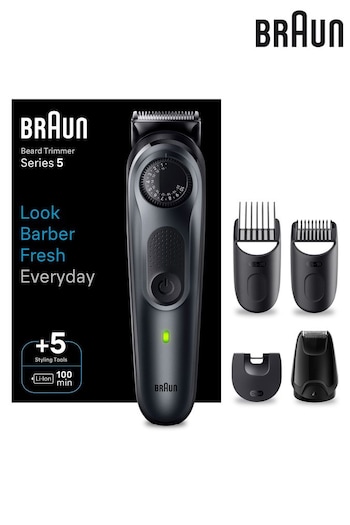 Braun Beard Trimmer Series 5 BT5420, Trimmer For Men With Styling Tools And 100min Runtime (K69364) | £60