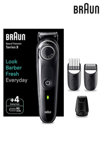 Braun Beard Trimmer Series 3 BT3430, Trimmer For Men With 80min Runtime (K69366) | £52.50