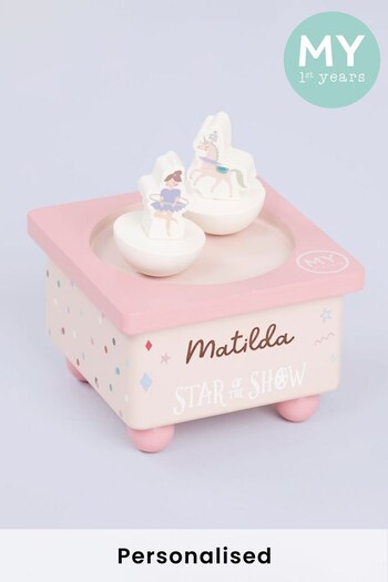 Personalised Wooden Little Performer Music Box by My 1st Years (K69694) | £28