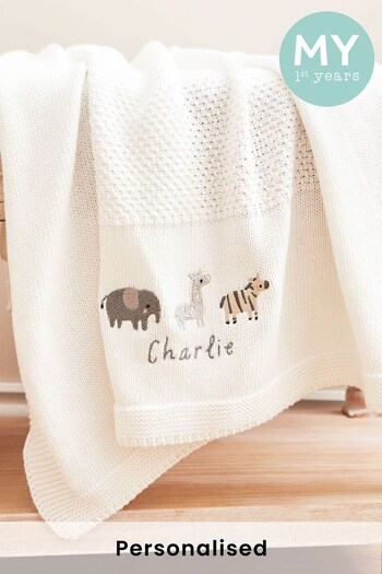 Personalised Welcome to the World Ivory Shawl by My 1st Years (K69696) | £38
