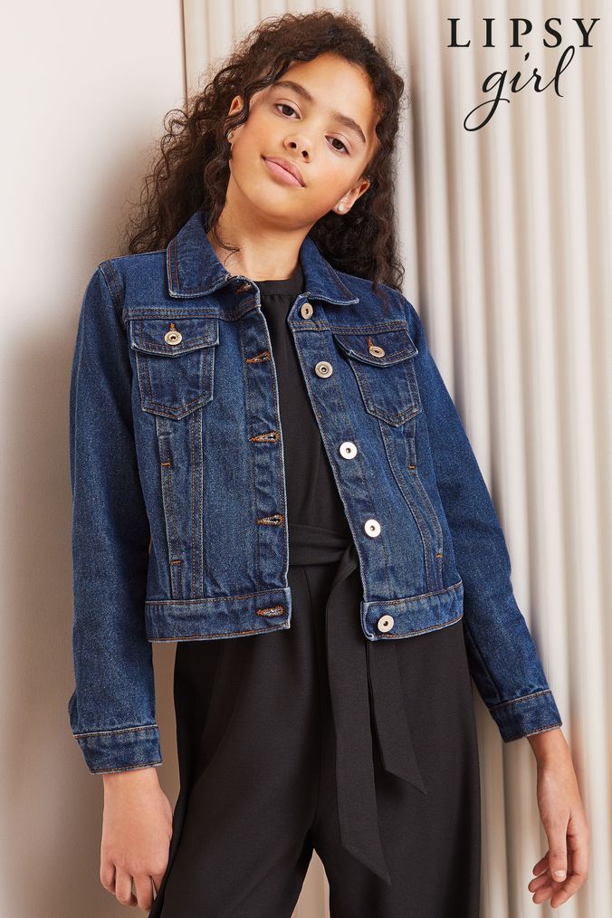Next denim jacket girl clearance