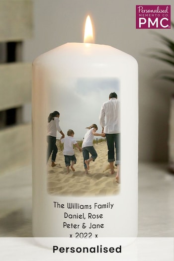Personalised Photo Upload Pillar Candle by PMC (K69953) | £14