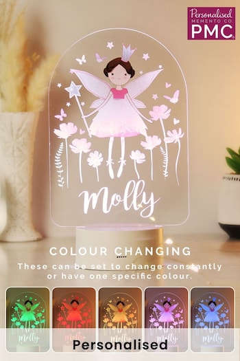 Personalised Fairy LED Colour Changing Night Light by PMC (K69956) | £24