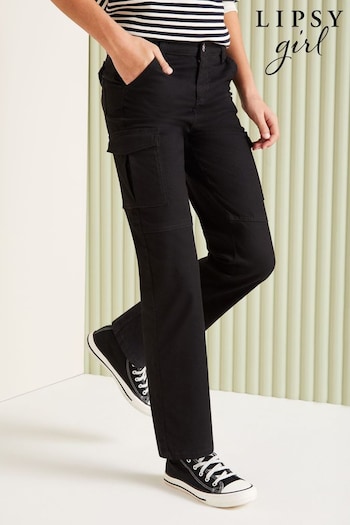 Lipsy Black Cargo Trousers (From 2-16yrs) (K70160) | £21 - £29