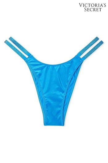 Victoria's Secret Shocking Blue Brazilian Shine Strap Knickers (K70193) | £20