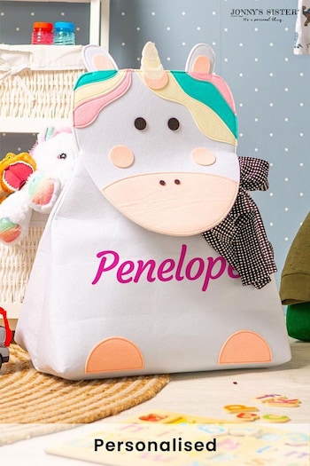 Personalised Unicorn Felt Laundry Bag by Jonny's Sister (K70321) | £20