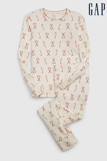 Gap Cream Organic Cotton Print Pyjama Set (K70382) | £20