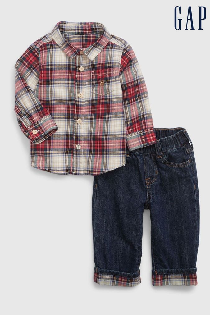 Newborn flannel outfit hotsell