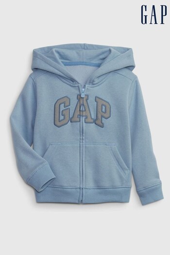 Gap Blue Logo Zip Up Hoodie (K70436) | £20