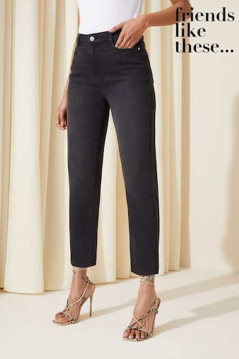 Ruffled cotton mini-dress Washed Black Straight Leg Jeans (K70453) | £28