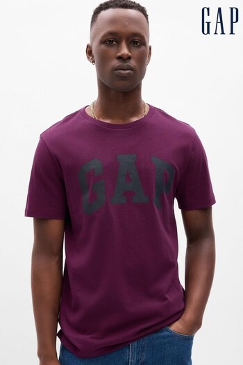Gap Purple Logo Short Sleeve Crew Neck T-Shirt (K70518) | £16