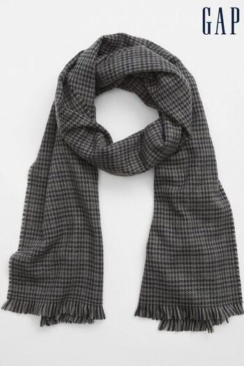 Gap Grey Cosy Knit Fringed Scarf (K70528) | £20