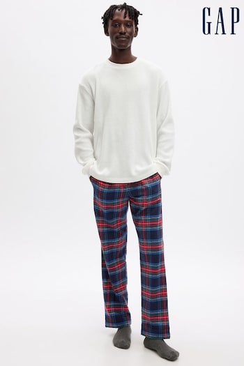 Gap Blue & Red Flannel Check Pyjama Bottoms (K70530) | £35