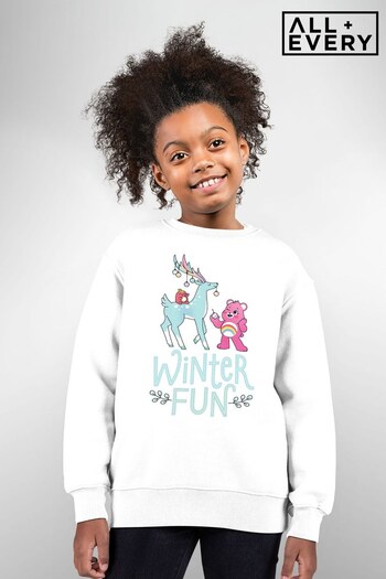 All + Every White Care Bears Unlock The Magic Christmas Winter Fun Kids Sweatshirt (K70547) | £26