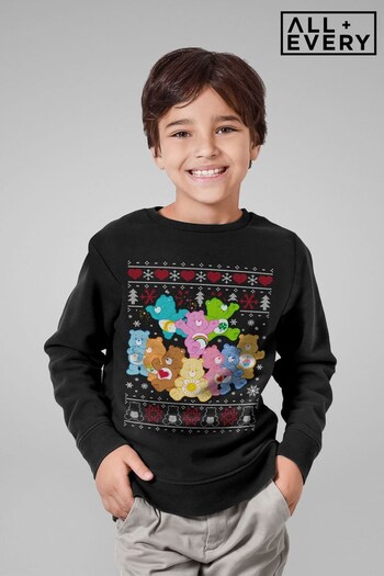 All + Every Black Care Bears Christmas The Original Care Bears Kids Sweatshirt (K70548) | £26