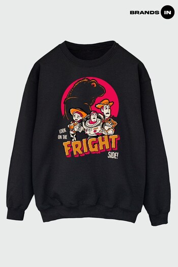 Brands In Black Disney 100 Toy Story Fright Side Women Black Sweatshirt (K70578) | £36