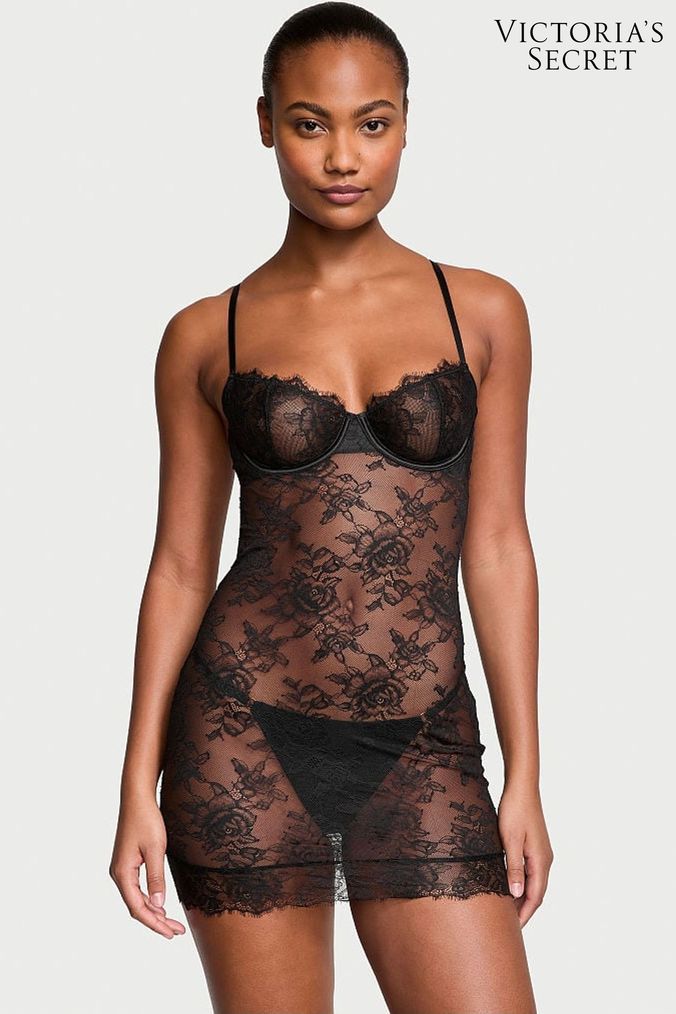 Black lace lingerie store
