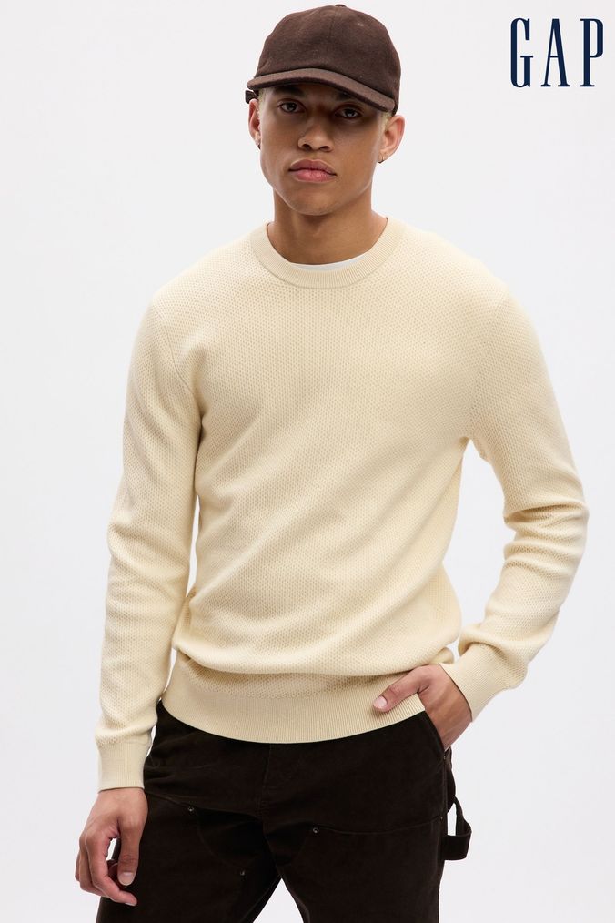 Mens cream jumper clearance uk