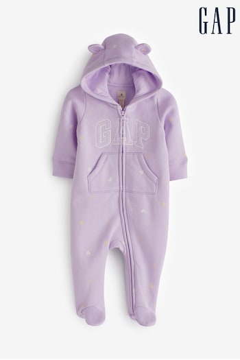 Gap Purple Logo Sleepsuit - Baby (Newborn - 12mths) (K70854) | £25