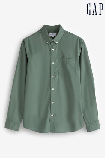 Gap Green Long Sleeve Pocket Button Up Shirt (K70890) | £30
