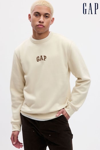 Gap Beige arch Logo Crew Neck Sweatshirt (K70904) | £20