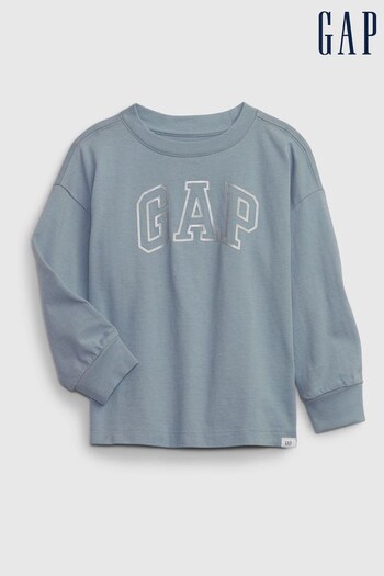 Gap Blue Arch Logo Crew Neck Long Sleeve Sweatshirt (K70977) | £10