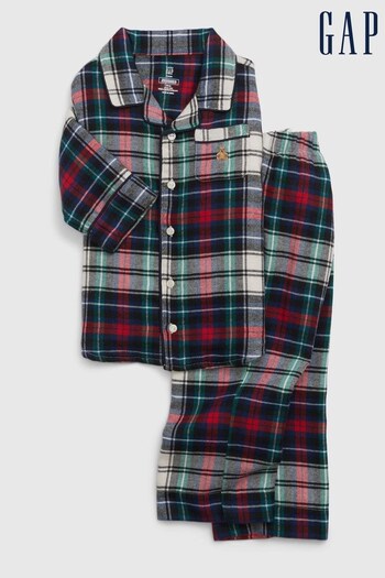 Gap Grey Check Family Christmas Toddler Pyjamas (K70989) | £30