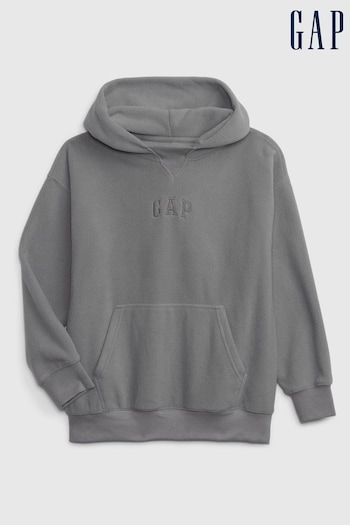 Gap Grey Arch Logo Pullover Hoodie (K71037) | £20