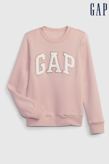 Gap Pink Logo Crew Neck Sweatshirt (K71040) | £18