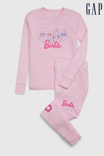 Gap Pink Organic Cotton Barbie Pyjama Set (K71063) | £25