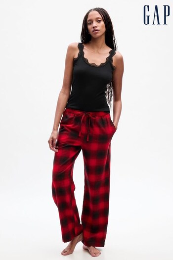 Gap Red Tartan Flannel Pyjama Bottoms (K71128) | £35