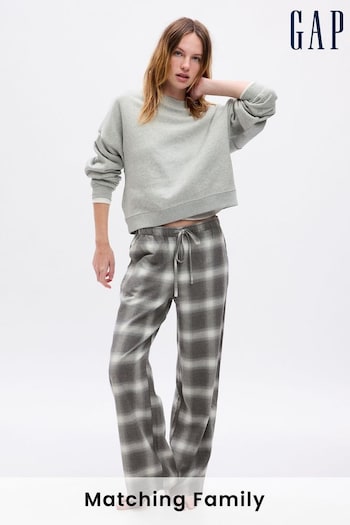 Gap Grey Flannel Check Family Christmas Pyjama Bottoms (K71150) | £35