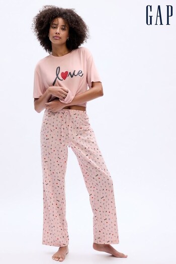 Gap Pink Poplin Pyjama Bottoms (K71158) | £30