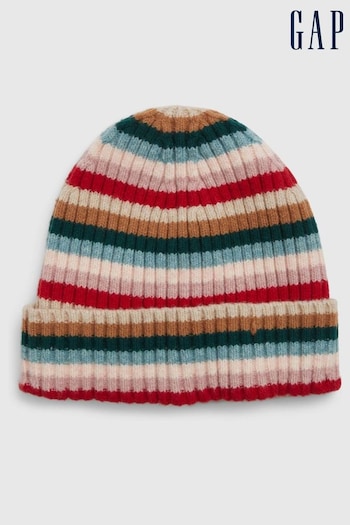 Gap Pink/Red Adults Soft Touch Rib Beanie (K71207) | £20