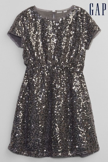 Gap Grey Tulle Sequin Dress (K71227) | £40