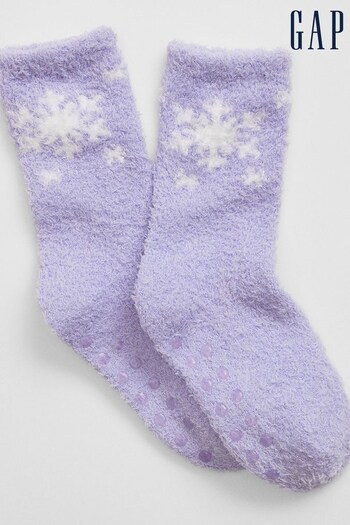 Gap Purple Christmas Fluffy Socks (K71258) | £3