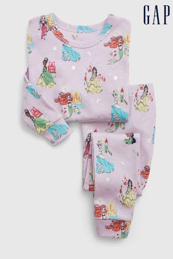 Gap Purple Disney Organic Cotton Princess Pyjama Set (K71287) | £20