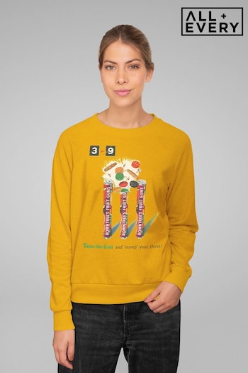 All + Every Gold History Of Advertising 1956 Rowntrees Fruit Gums Cricket Adult Sweatshirt (K71317) | £36
