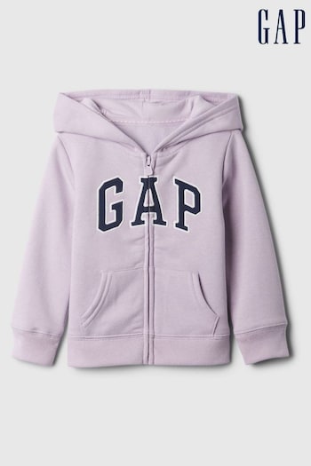 Gap Purple Logo Zip Hoodie (Newborn-7yrs) (K71330) | £20
