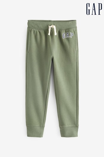 Gap Khaki Green Logo Slim Fit Fleece Lined Joggers (4-13yrs) (K71335) | £18