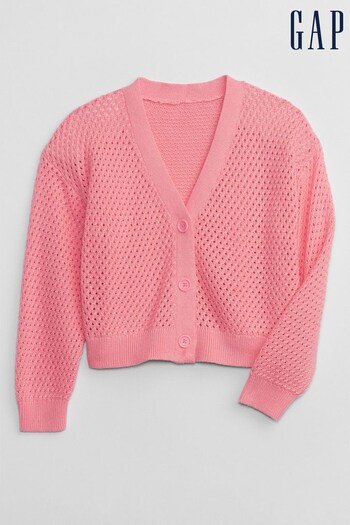 Gap Pink Crochet Cardigan (K71361) | £35