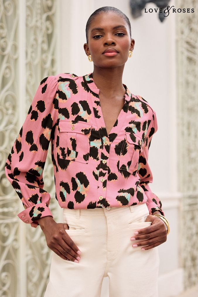 Yellow and black leopard print top clearance